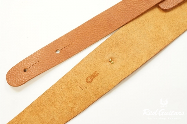 Plain Leather - Camel & Oval Studs
